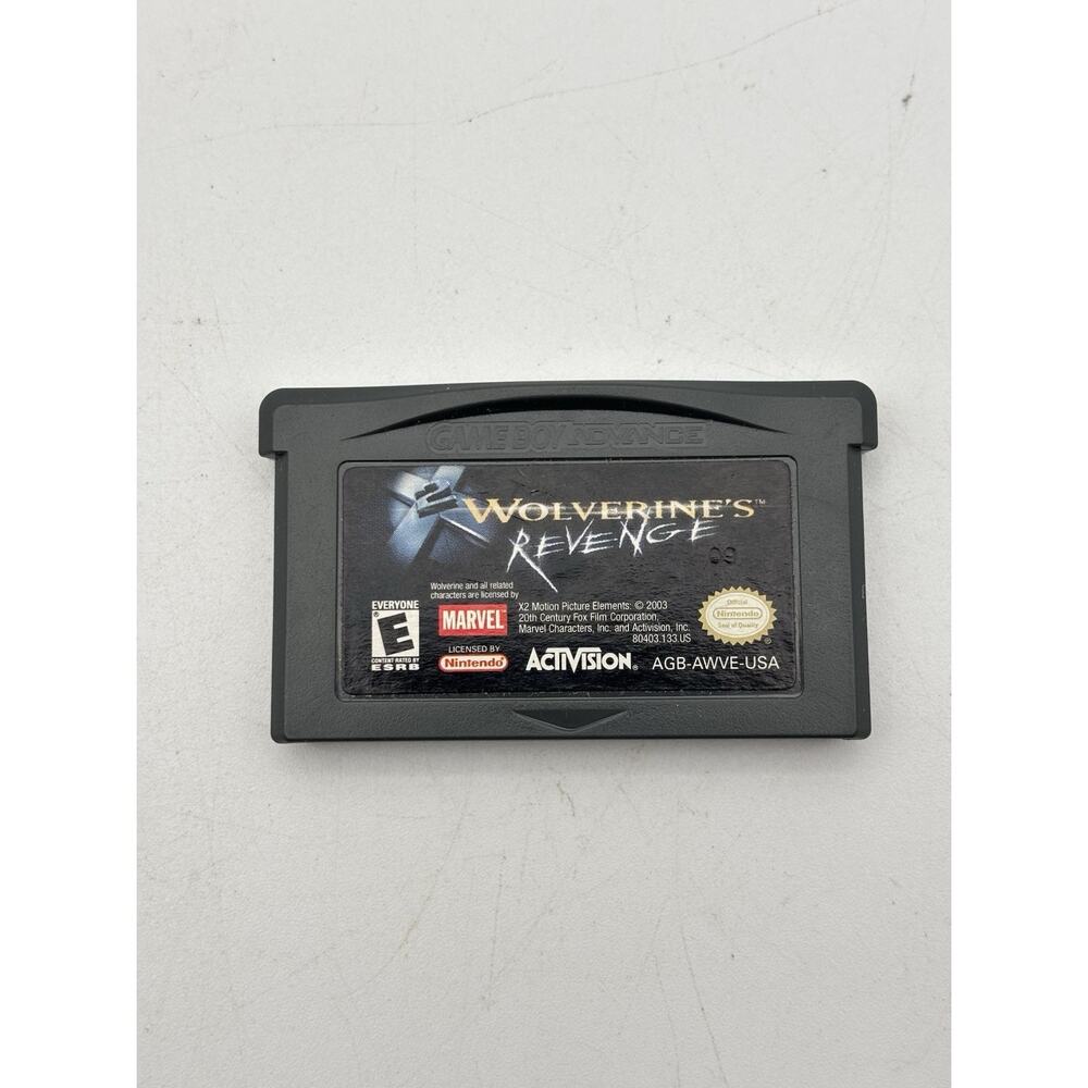 X2: Wolverine's Revenge (Nintendo Game Boy Advance) AUTHENTIC CLEANED TESTED
